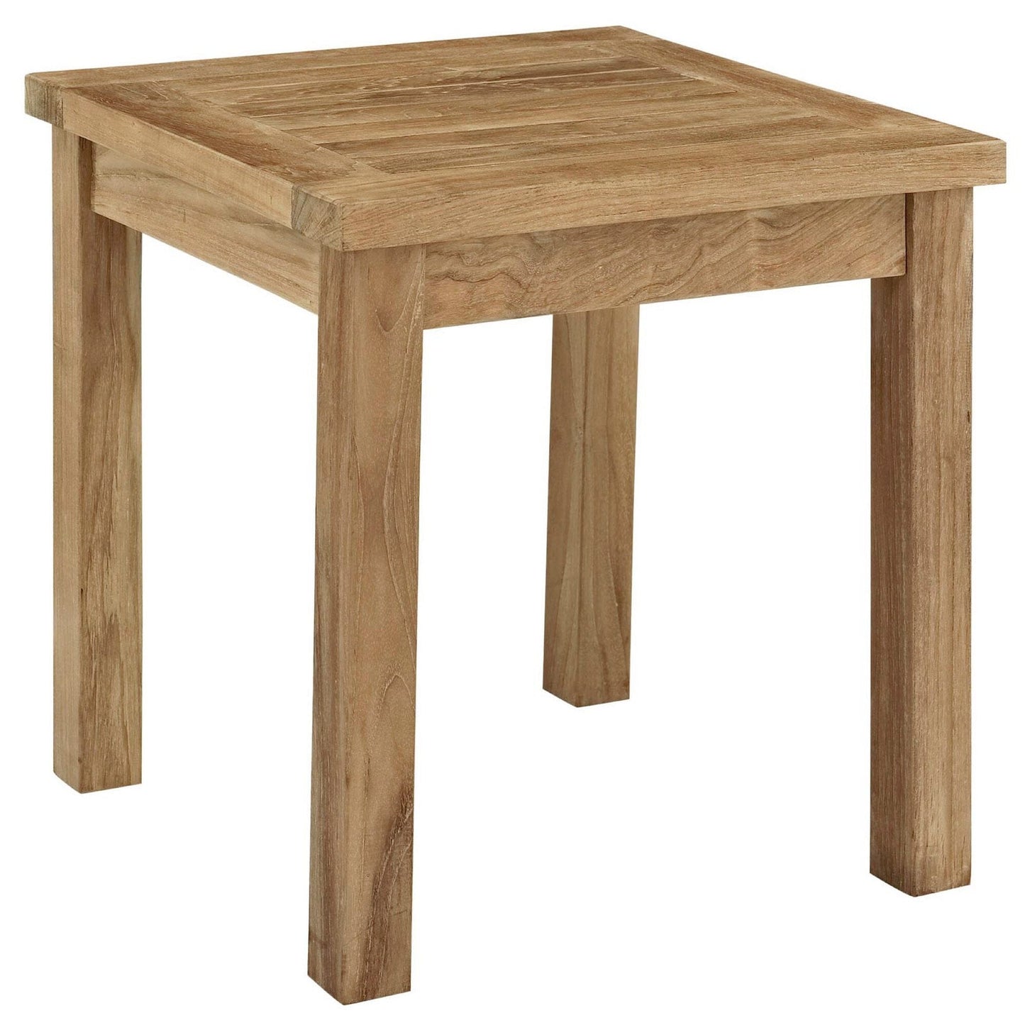Marina 7 Piece Outdoor Patio Teak Furniture Set in Natural White by Modway Conversation Set Modway 