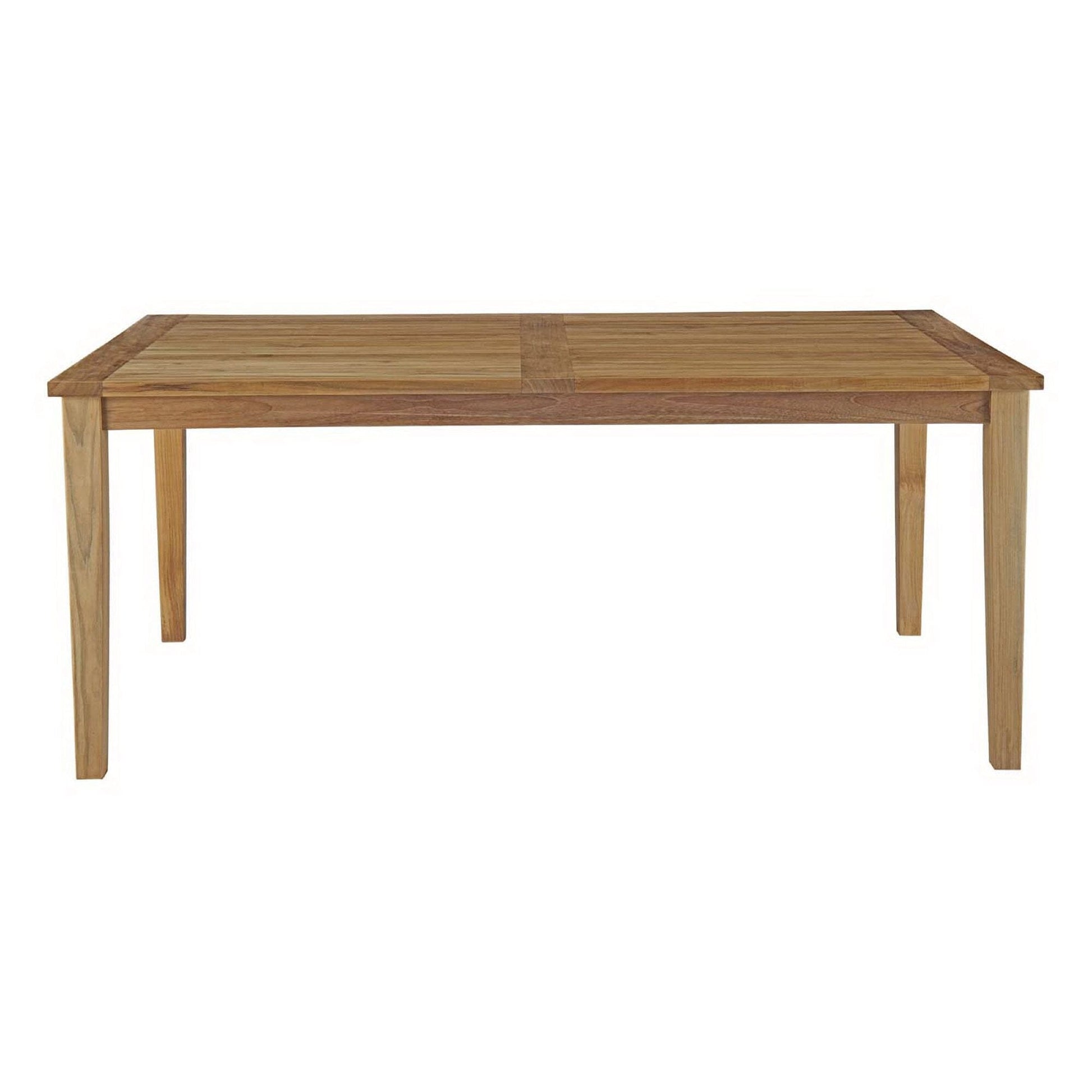 Marina 72" Outdoor Patio Teak Rectangular Dining Table in Natural by Modway Dining Table Modway 