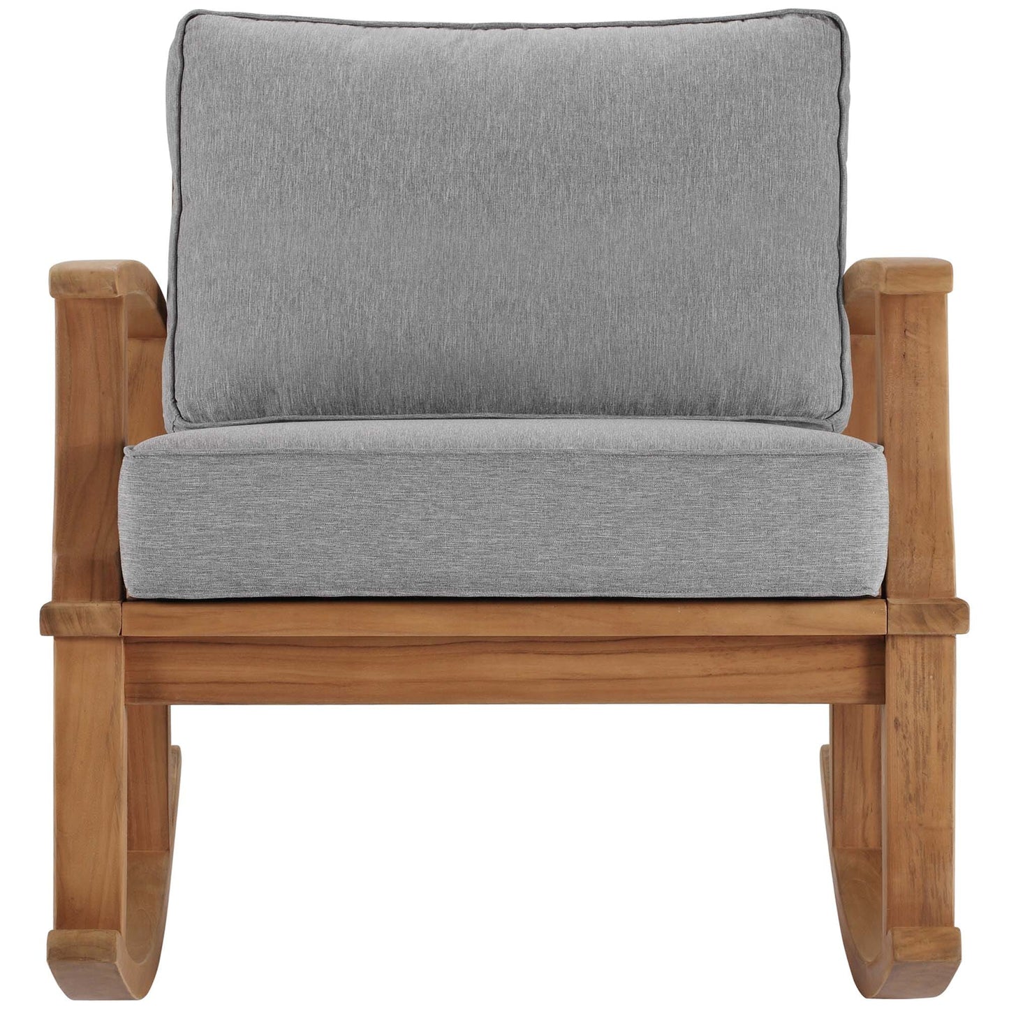 Marina Outdoor Patio Teak Rocking Chair in Natural Gray by Modway Rocking Chair Modway 