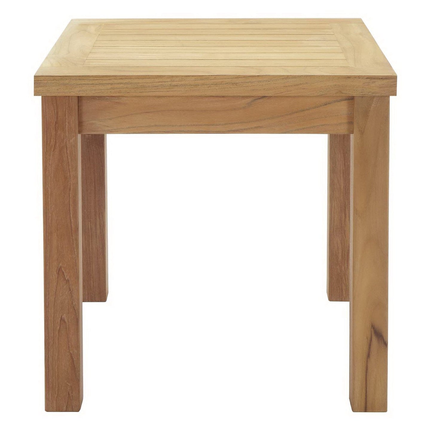 Marina Outdoor Patio Teak Side Table in Natural by Modway (1155) Side Table Modway 