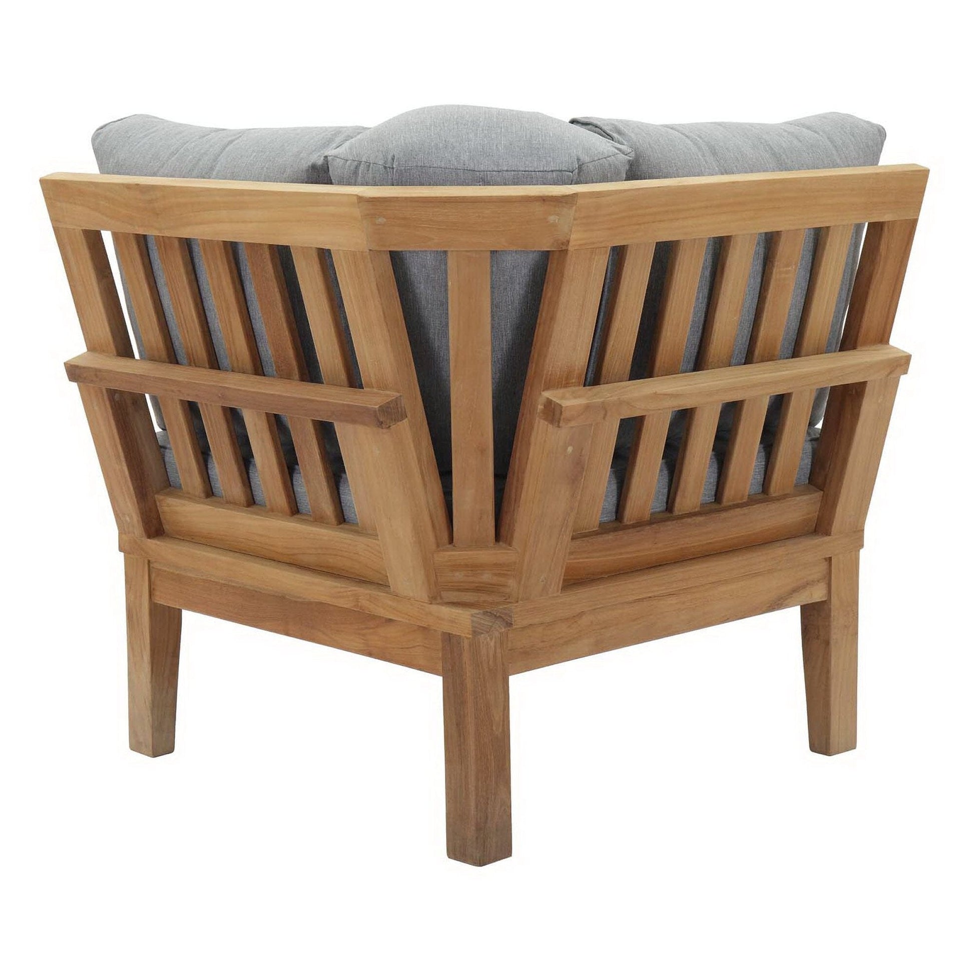 Marina Outdoor Patio Teak Sofa in Natural Gray by Modway (1146) Sectional Piece Modway 