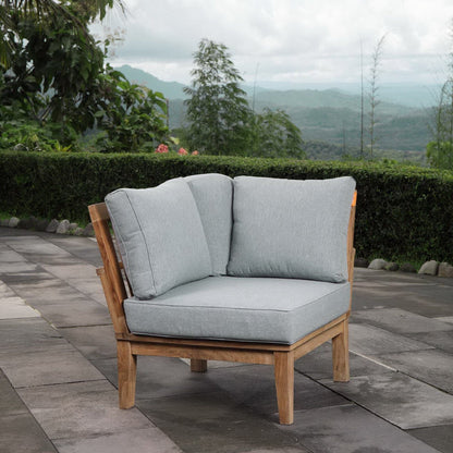Marina Outdoor Patio Teak Sofa in Natural Gray by Modway (1146) Sectional Piece Modway 