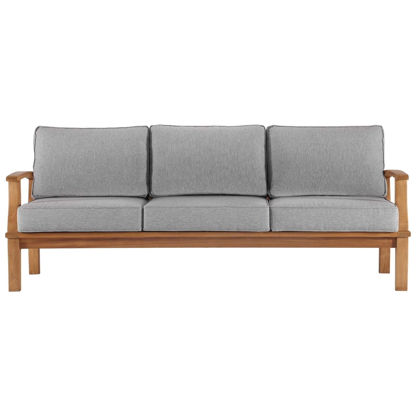Marina Outdoor Patio Teak Sofa in Natural Gray by Modway (4176) Sofa Modway 