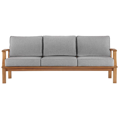 Marina Outdoor Patio Teak Sofa in Natural Gray by Modway (4176) Sofa Modway 