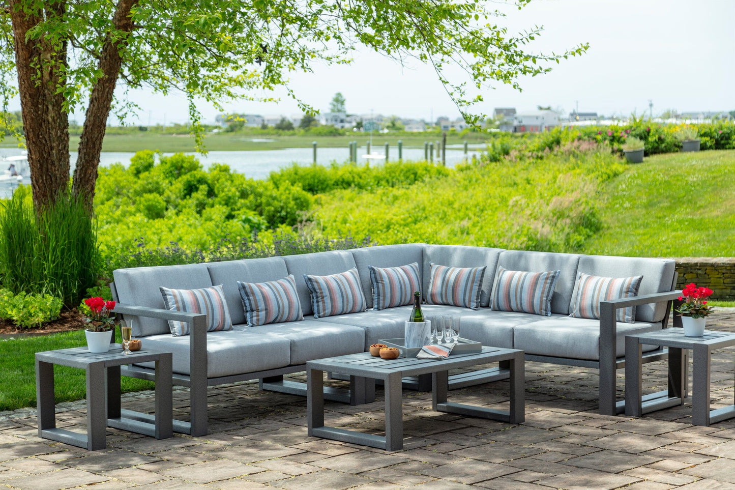 MIA 42" Outdoor Modern Coffee Table by Seaside Casual Coffee Table Seaside Casual Furniture 