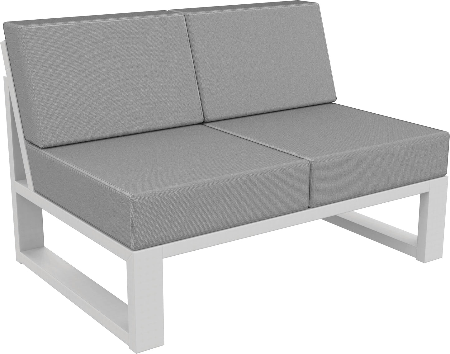 MIA Outdoor Deep Seating Double Armless Unit by Seaside Casual Outdoor Sectional Component Seaside Casual Furniture 