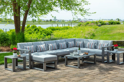 MIA Outdoor Deep Seating Double Armless Unit (Cushions Included) by Seaside Casual Sectional Piece Seaside Casual Furniture 