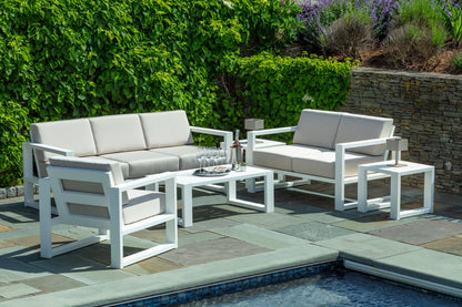 MIA Outdoor Deep Seating Loveseat (Cushions Included) by Seaside Casual Outdoor Loveseat Seaside Casual Furniture 