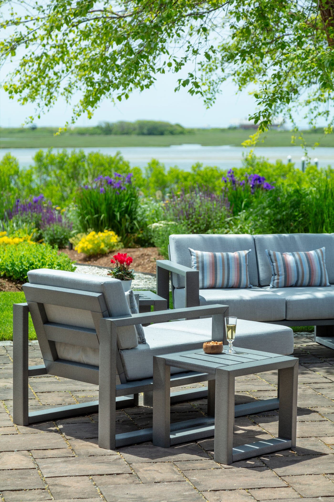 MIA Outdoor Deep Seating Ottoman (Cushion Included) by Seaside Casual Outdoor Ottoman Seaside Casual Furniture 