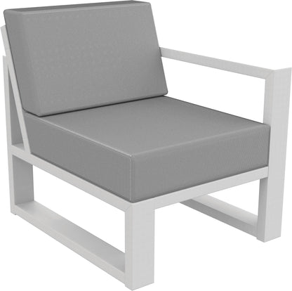 MIA Outdoor Deep Seating Right Arm (RAF) Unit (Cushions Included) by Seaside Casual Outdoor Sectional Component Seaside Casual Furniture Black 