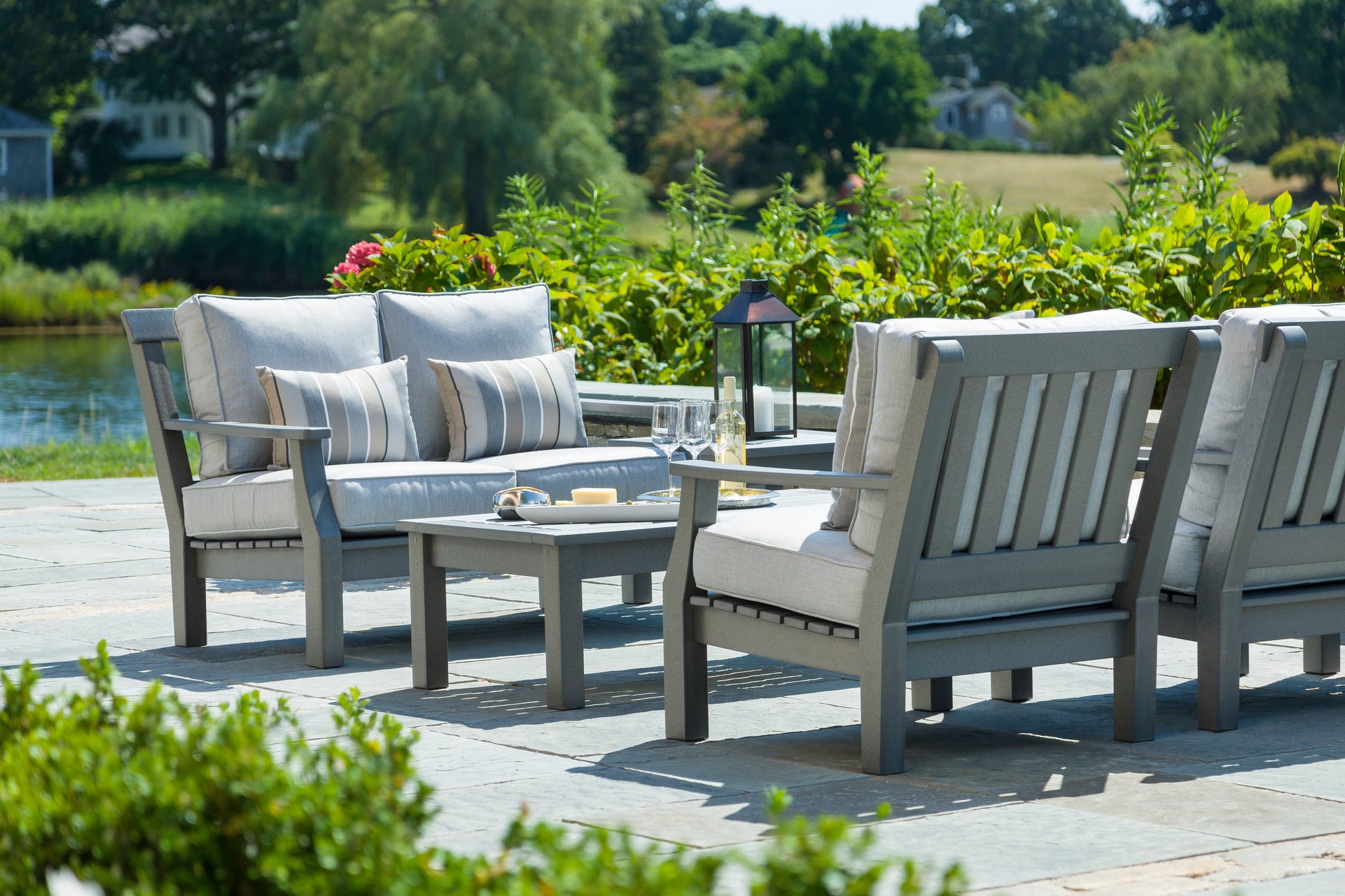 Nantucket Deep Seating Loveseat (Cushions Included) by Seaside Casual Outdoor Loveseat Seaside Casual Furniture 