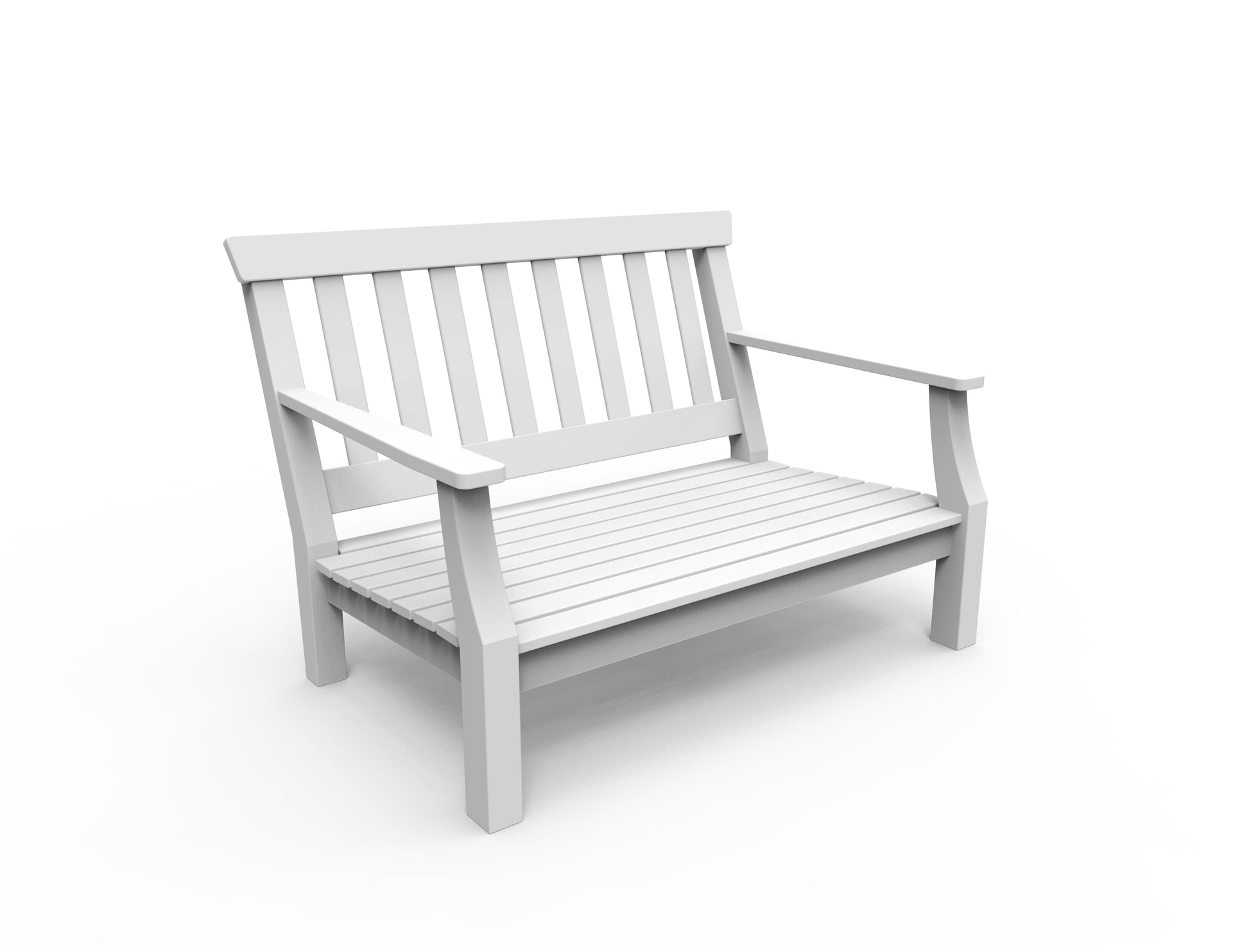 Nantucket Deep Seating Loveseat (Cushions Included) by Seaside Casual Outdoor Loveseat Seaside Casual Furniture White 