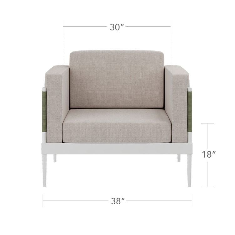 Oliver Club Chair by DecoScape Outdoor Lounge Chair DecoScape 
