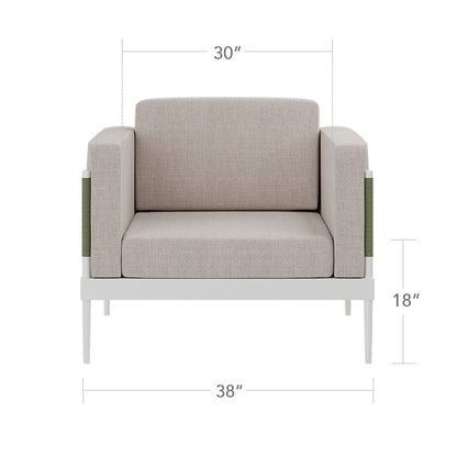 Oliver Club Chair by DecoScape Outdoor Lounge Chair DecoScape 