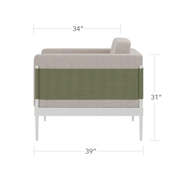 Oliver Club Chair by DecoScape Outdoor Lounge Chair DecoScape 