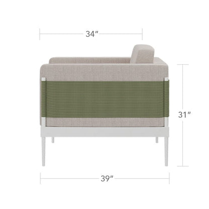 Oliver Club Chair by DecoScape Outdoor Lounge Chair DecoScape 