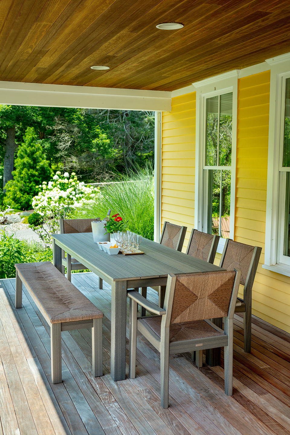 Greenwich 60" Dining Bench Woven by Seaside Casual (603W)