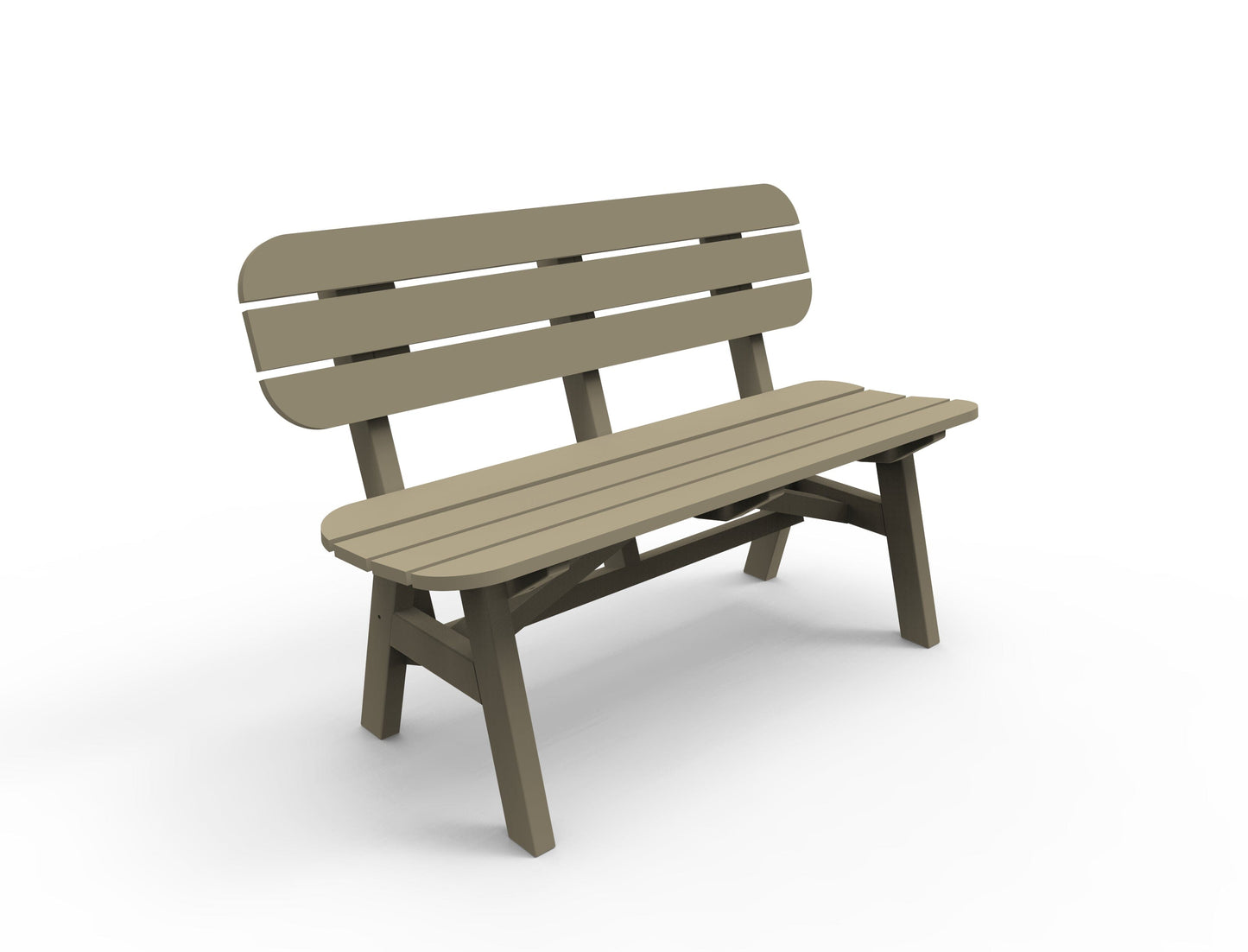 Portsmouth 4' Dining Bench by Seaside Casual Outdoor Bench Seaside Casual Furniture Natural No - Fitted Cushion 