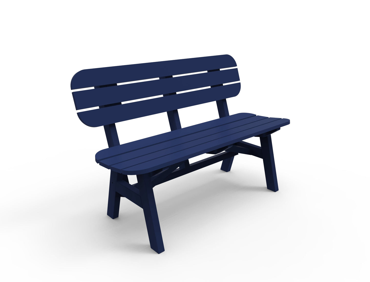 Portsmouth 4' Dining Bench by Seaside Casual Outdoor Bench Seaside Casual Furniture Navy No - Fitted Cushion 