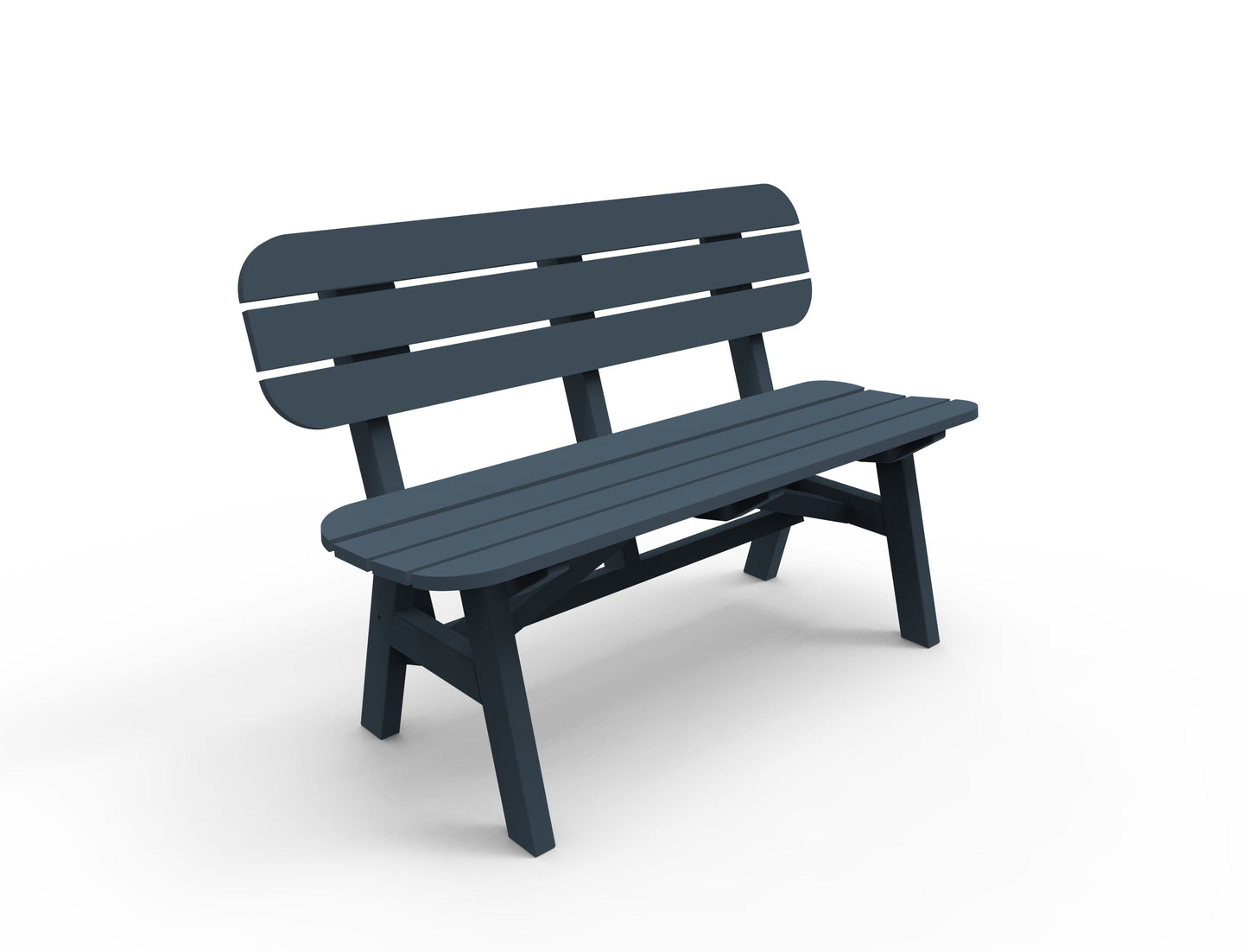 Portsmouth 4' Dining Bench by Seaside Casual Outdoor Bench Seaside Casual Furniture Slate No - Fitted Cushion 