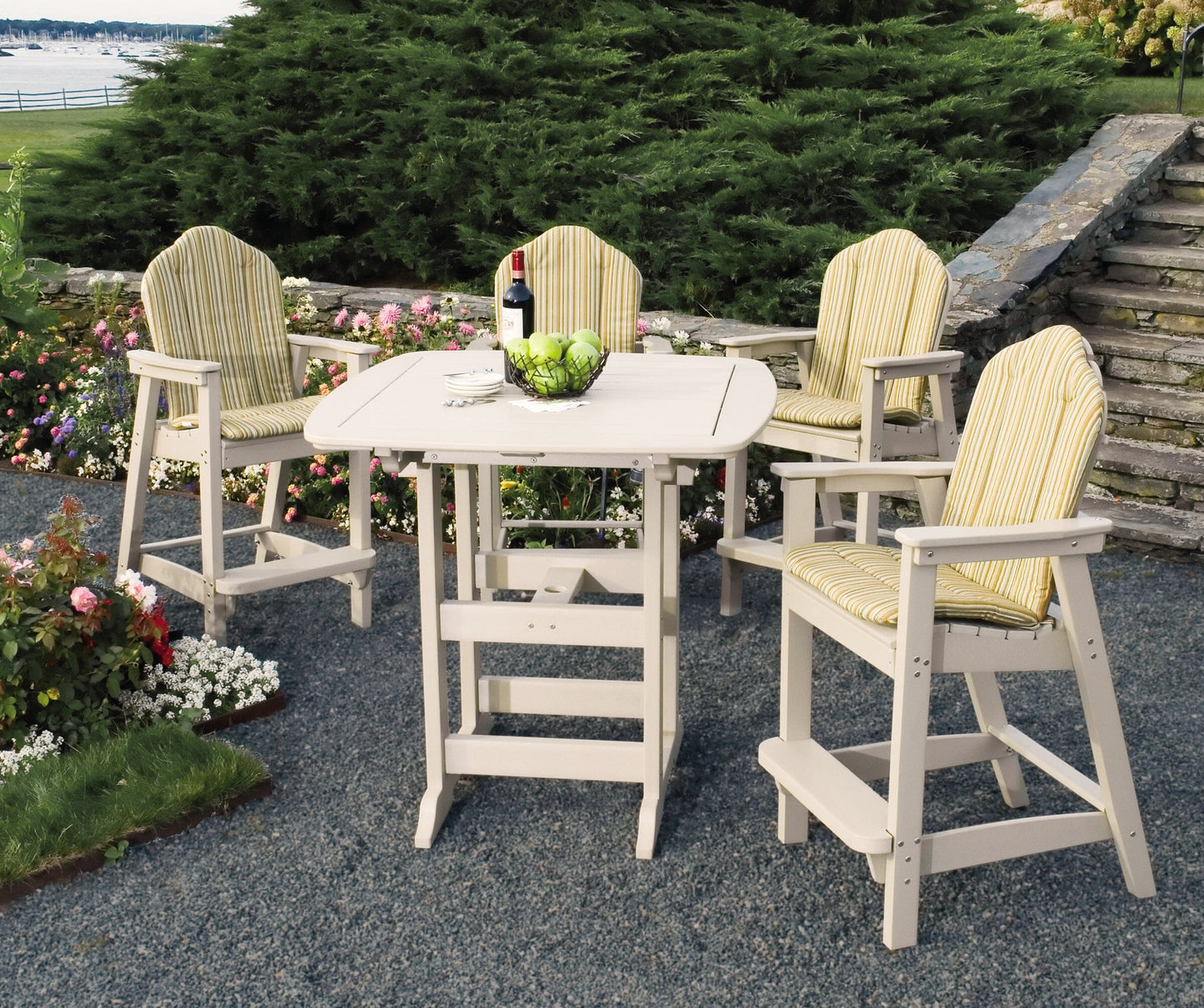 Portsmouth 42" x 42" Square Bar Table by Seaside Casual Outdoor Bar Table Seaside Casual Furniture 