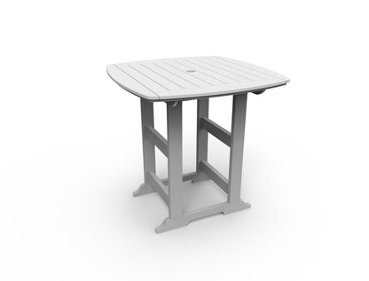Portsmouth 42" x 42" Square Bar Table by Seaside Casual Outdoor Bar Table Seaside Casual Furniture Heathered-Stone 