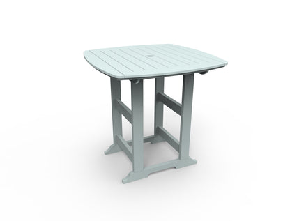 Portsmouth 42" x 42" Square Bar Table by Seaside Casual Outdoor Bar Table Seaside Casual Furniture Sage 