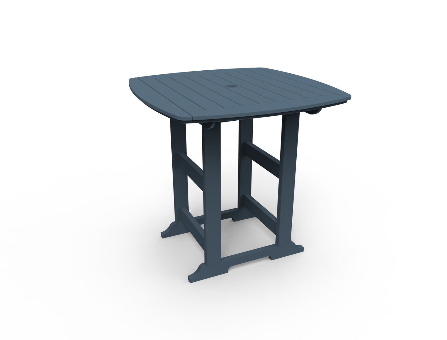 Portsmouth 42" x 42" Square Bar Table by Seaside Casual Outdoor Bar Table Seaside Casual Furniture Slate 