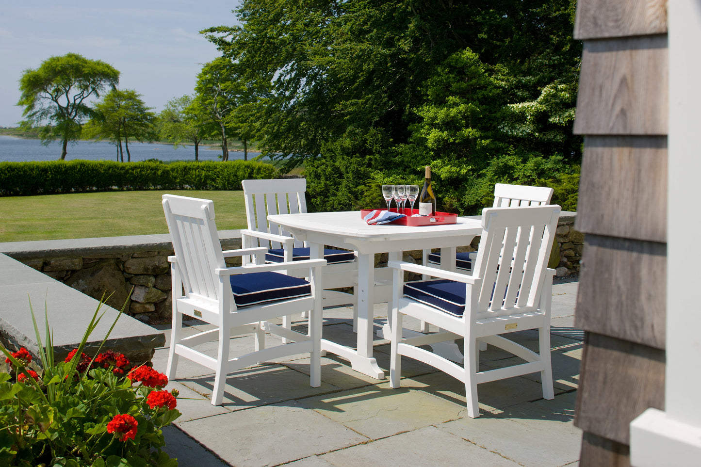Portsmouth 42" x 42" Square Dining Table by Seaside Casual Outdoor Dining Table Seaside Casual Furniture 