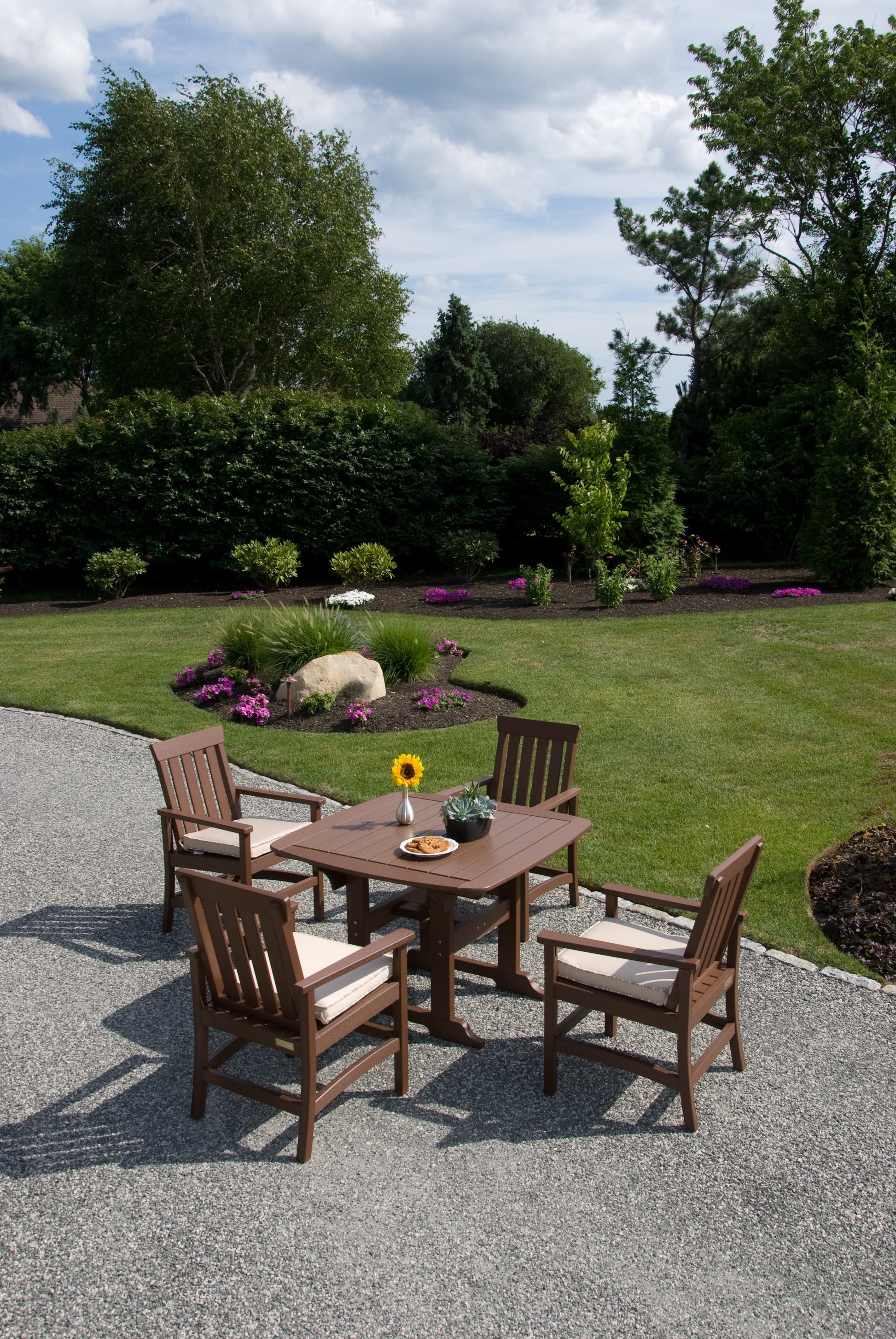 Portsmouth 42" x 42" Square Dining Table by Seaside Casual Outdoor Dining Table Seaside Casual Furniture 