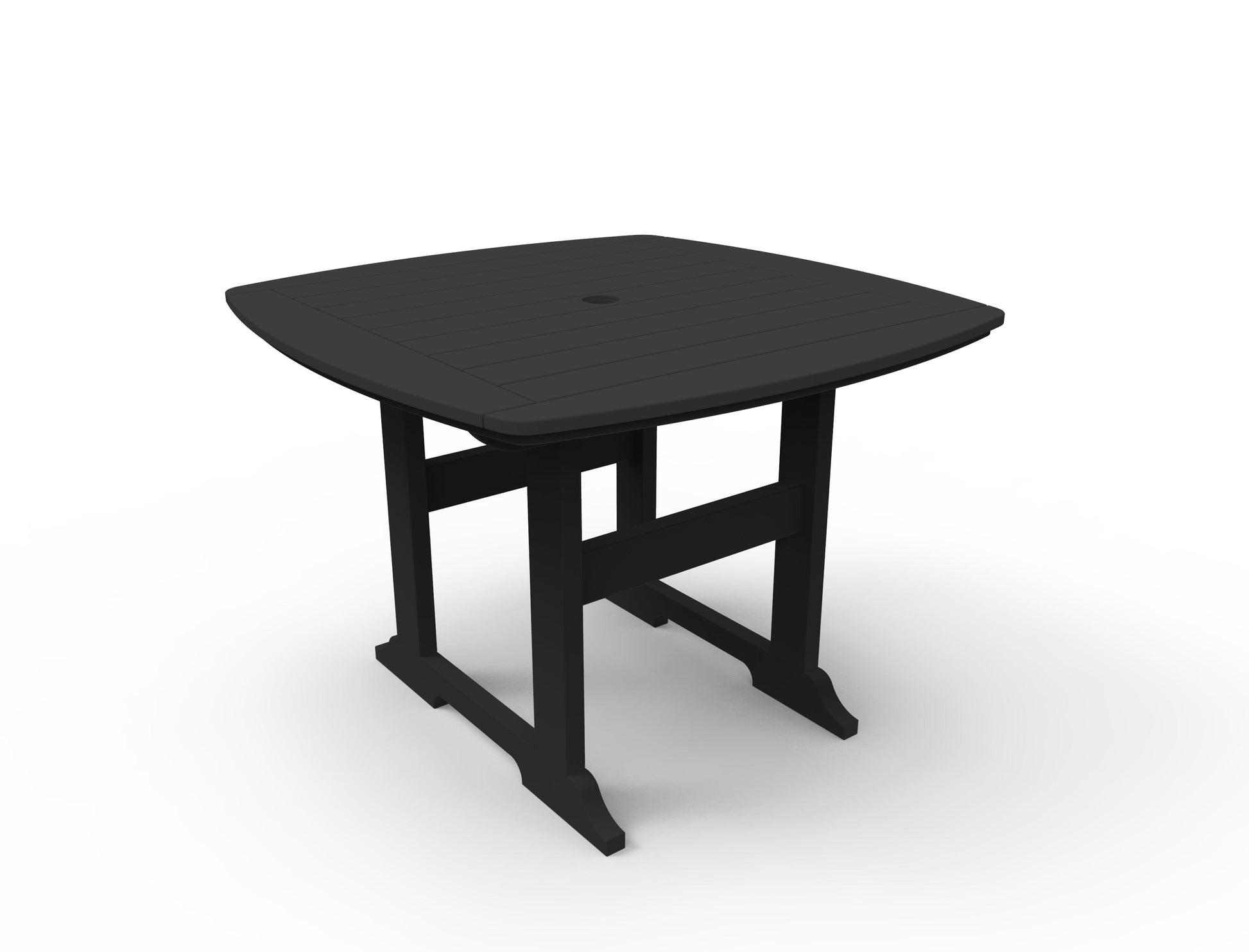 Portsmouth 42" x 42" Square Dining Table by Seaside Casual Outdoor Dining Table Seaside Casual Furniture Black 