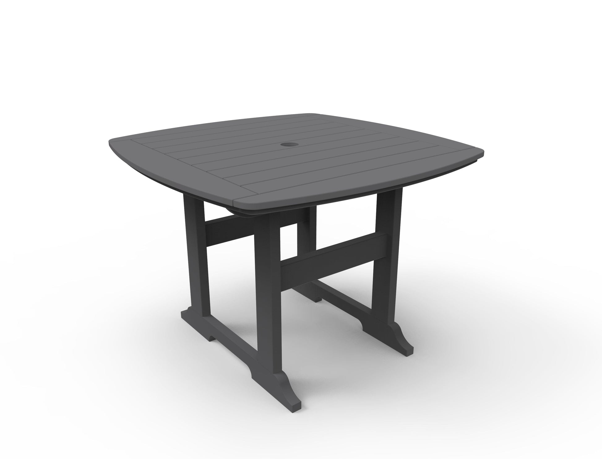 Portsmouth 42" x 42" Square Dining Table by Seaside Casual Outdoor Dining Table Seaside Casual Furniture Charcoal 