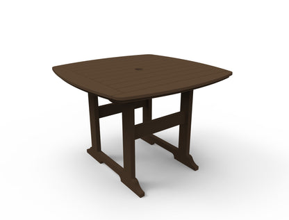 Portsmouth 42" x 42" Square Dining Table by Seaside Casual Outdoor Dining Table Seaside Casual Furniture Chestnut 