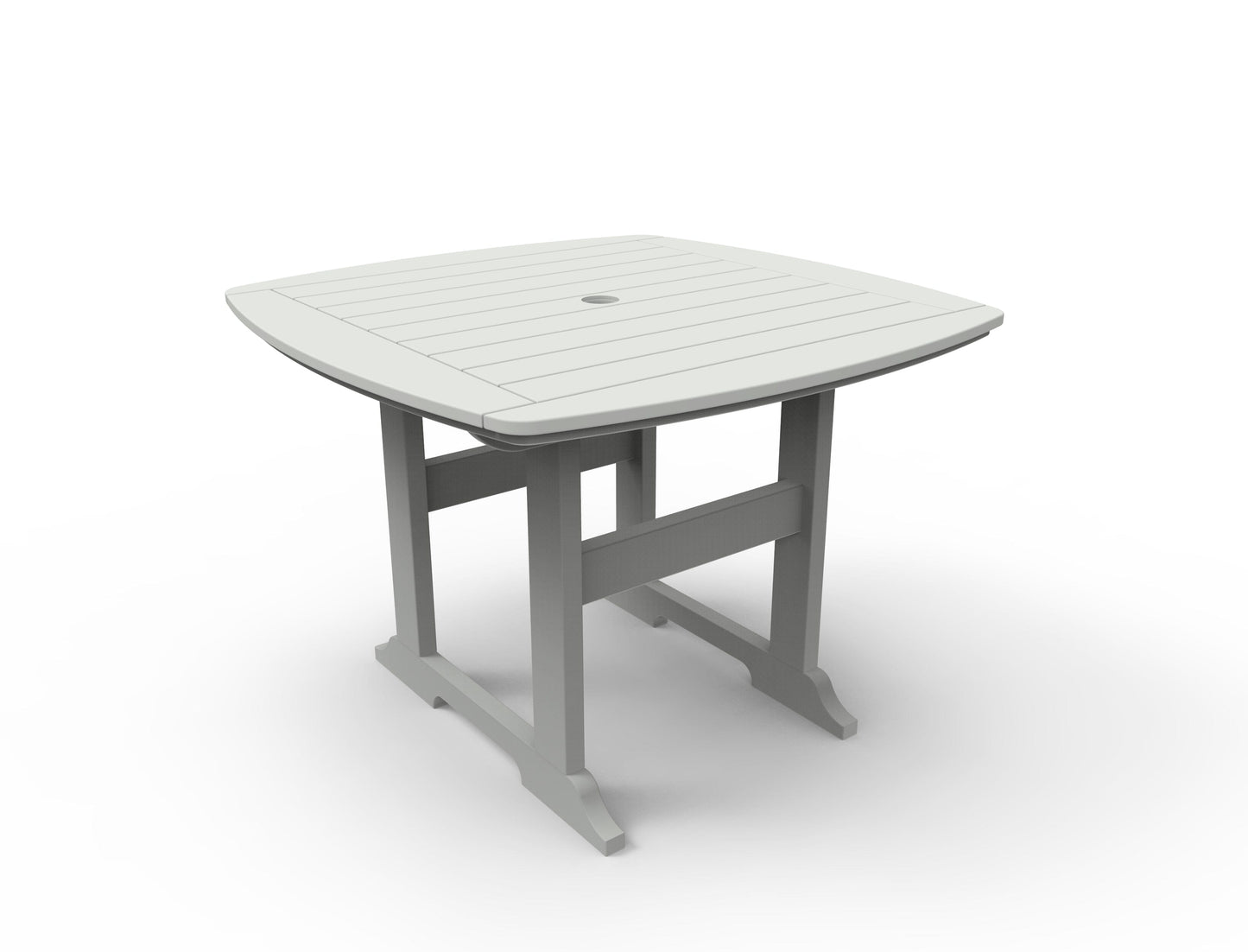 Portsmouth 42" x 42" Square Dining Table by Seaside Casual Outdoor Dining Table Seaside Casual Furniture Gray 
