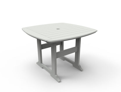 Portsmouth 42" x 42" Square Dining Table by Seaside Casual Outdoor Dining Table Seaside Casual Furniture Gray 