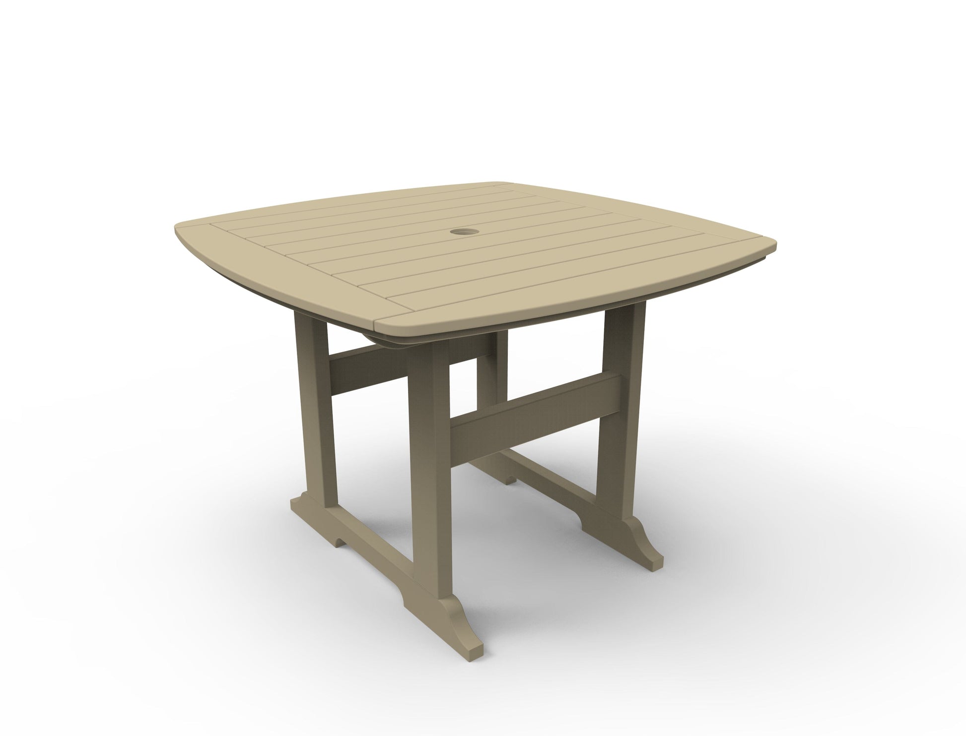 Portsmouth 42" x 42" Square Dining Table by Seaside Casual Outdoor Dining Table Seaside Casual Furniture Natural 