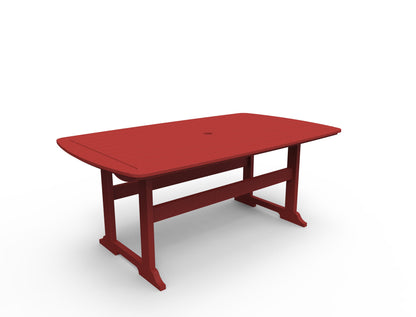 Portsmouth 42" x 72" Rectangular Dining Table by Seaside Casual Outdoor Dining Table Seaside Casual Furniture Cherry 