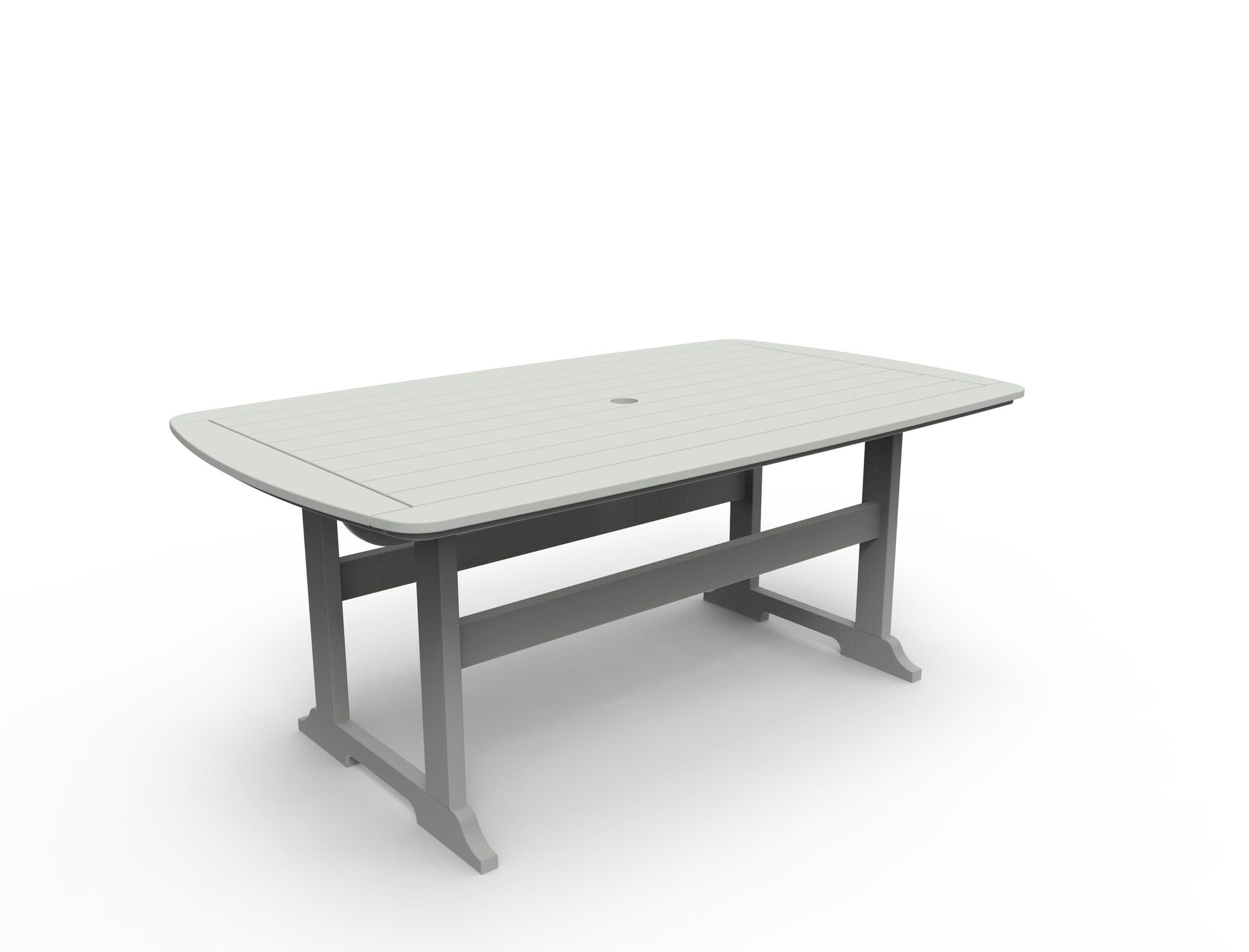 Portsmouth 42" x 72" Rectangular Dining Table by Seaside Casual Outdoor Dining Table Seaside Casual Furniture Gray 