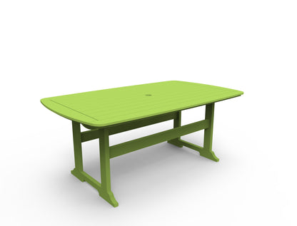 Portsmouth 42" x 72" Rectangular Dining Table by Seaside Casual Outdoor Dining Table Seaside Casual Furniture Leaf 