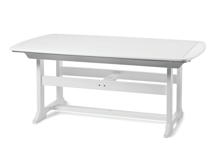 Portsmouth 42" x 72" Rectangular Dining Table by Seaside Casual Outdoor Dining Table Seaside Casual Furniture White 