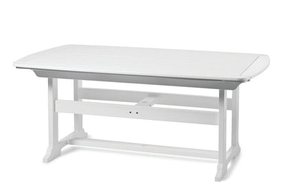 Portsmouth 42" x 72" Rectangular Dining Table by Seaside Casual Outdoor Dining Table Seaside Casual Furniture White 