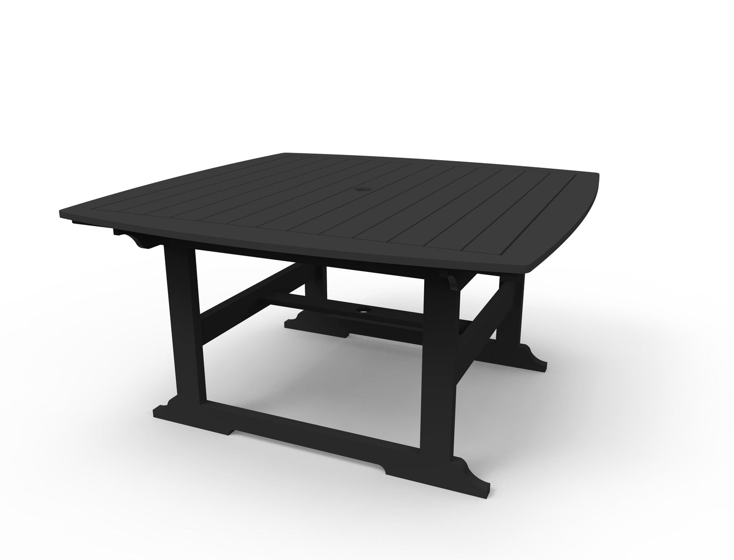 Portsmouth 56" x 56" Square Dining Table by Seaside Casual Outdoor Dining Table Seaside Casual Furniture Black 