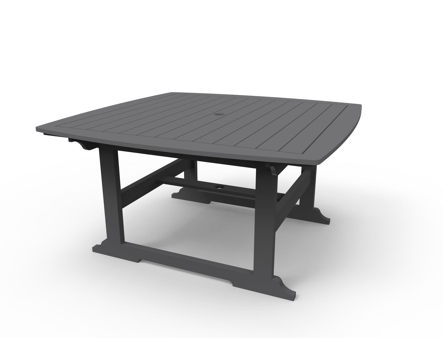 Portsmouth 56" x 56" Square Dining Table by Seaside Casual Outdoor Dining Table Seaside Casual Furniture Charcoal 