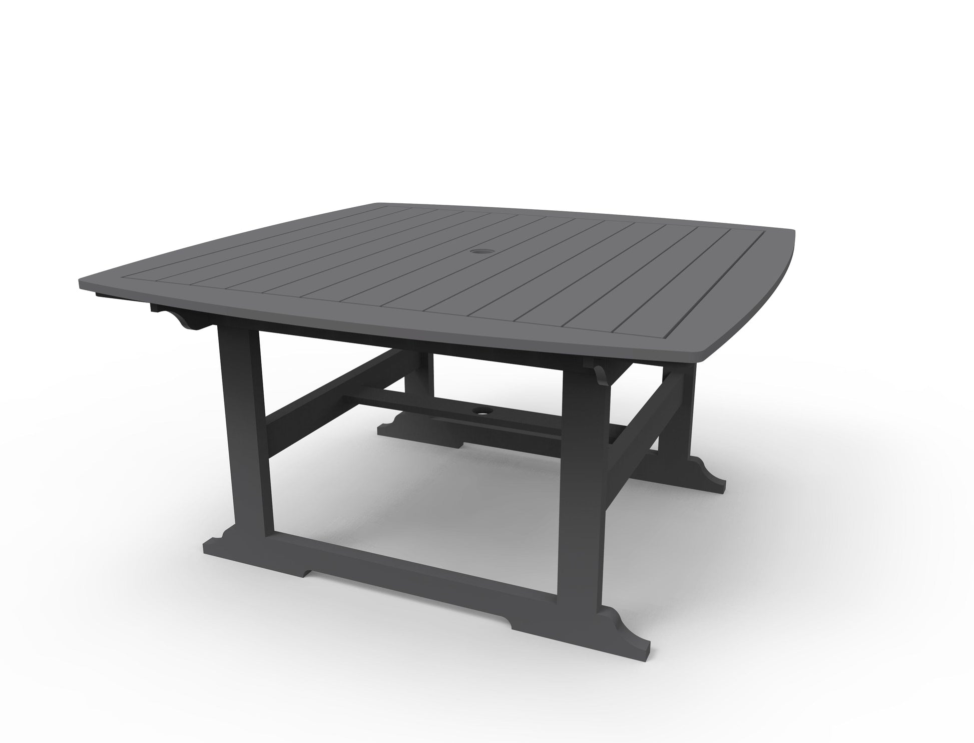 Portsmouth 56" x 56" Square Dining Table by Seaside Casual Outdoor Dining Table Seaside Casual Furniture Charcoal 