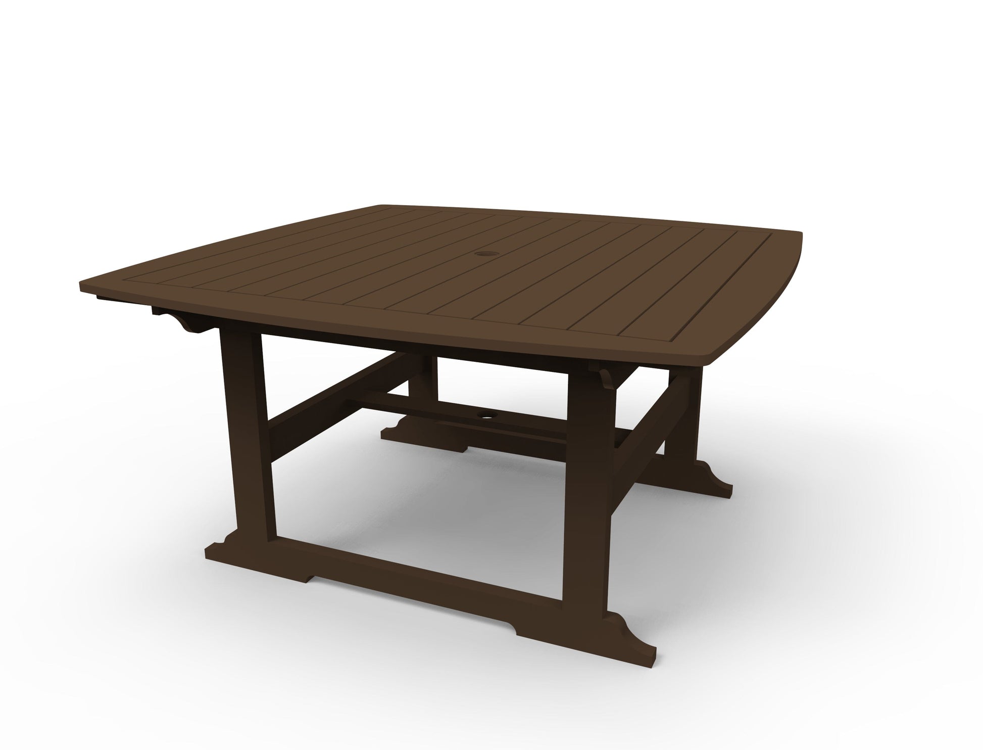 Portsmouth 56" x 56" Square Dining Table by Seaside Casual Outdoor Dining Table Seaside Casual Furniture Chestnut 