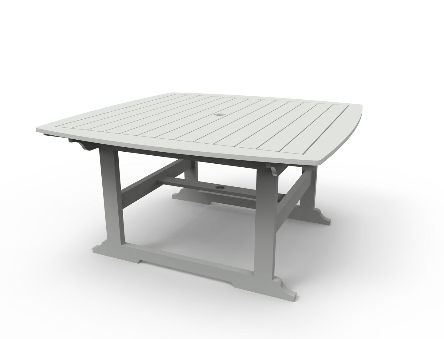 Portsmouth 56" x 56" Square Dining Table by Seaside Casual Outdoor Dining Table Seaside Casual Furniture Gray 