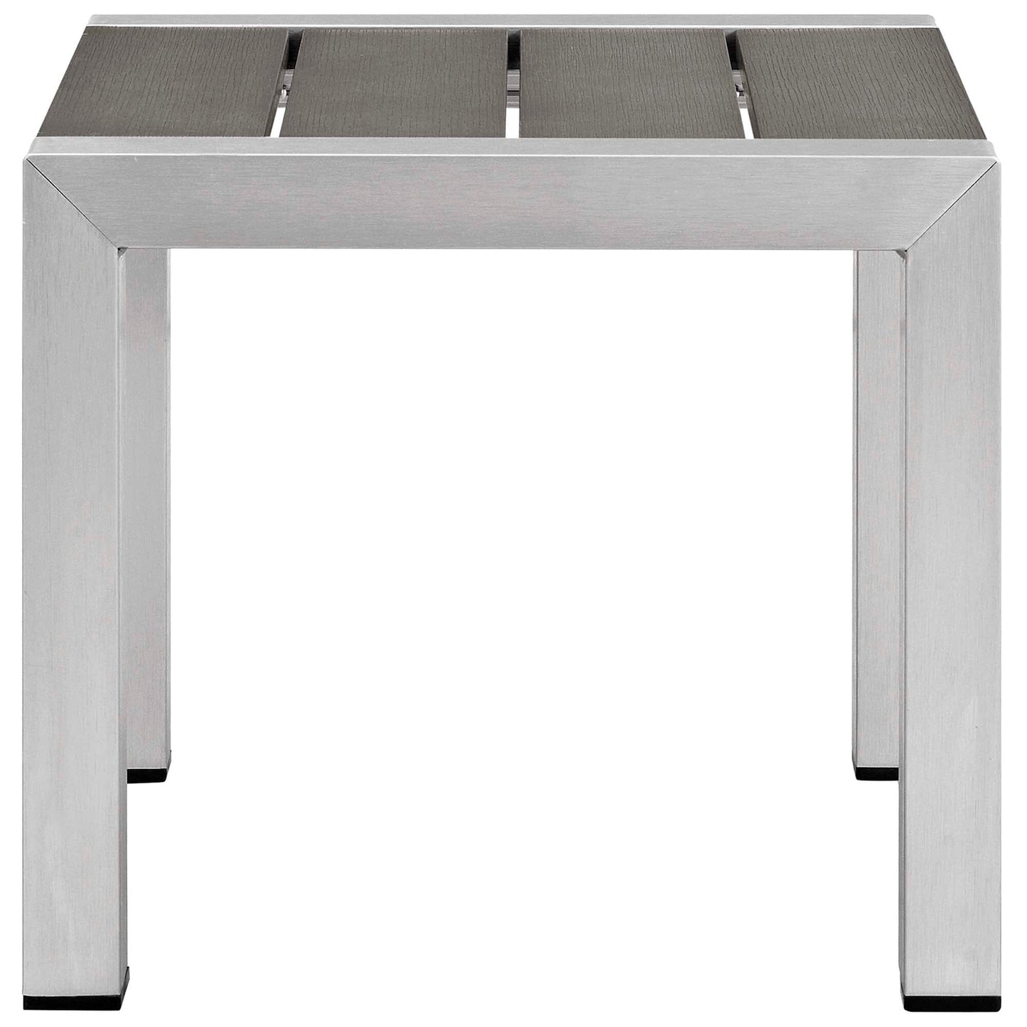 Shore Aluminum 3-Piece Bistro Conversation Set - Silver Navy by Modway Conversation Set Modway 