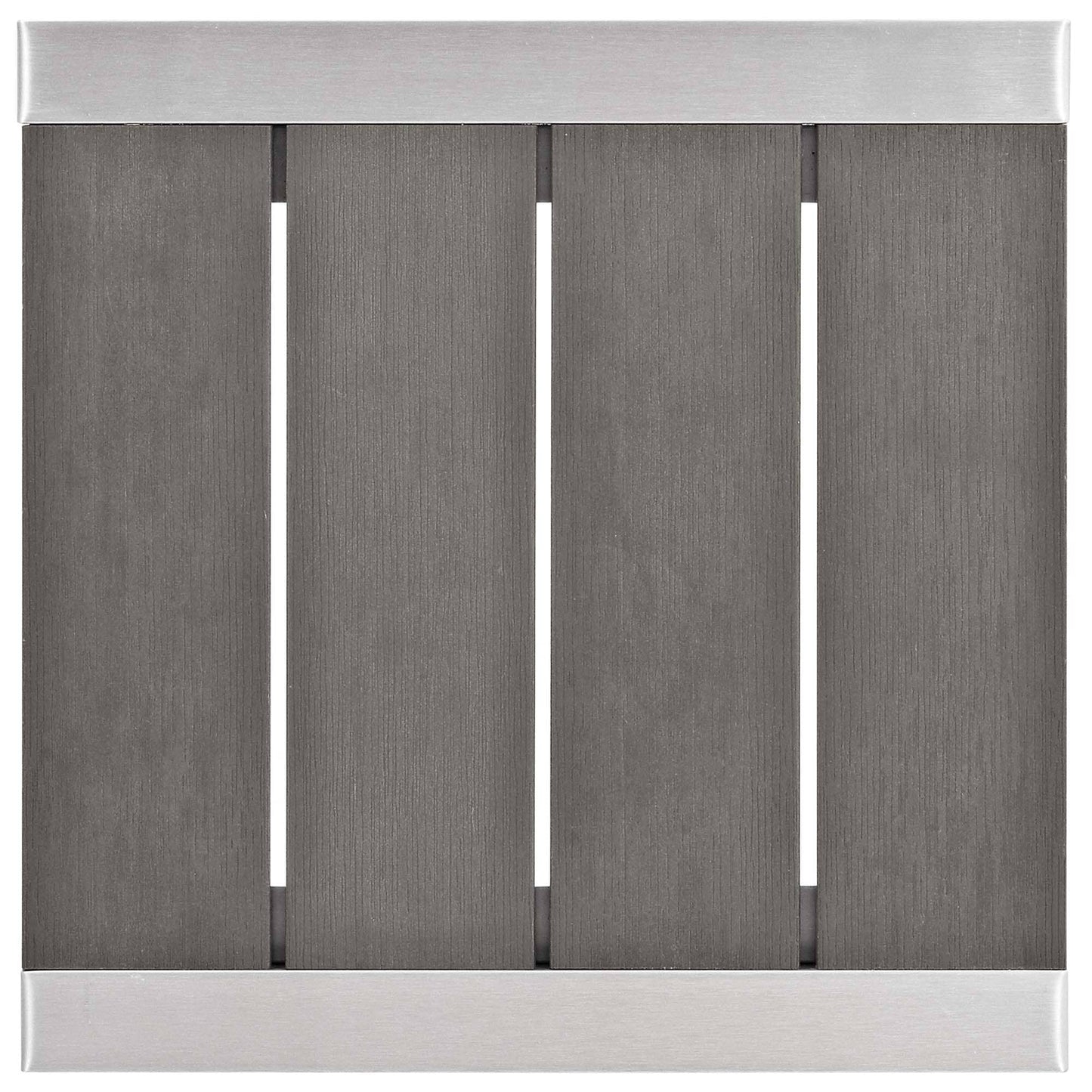 Shore Aluminum 7-Piece Patio Conversation Set - Silver Gray by Modway Conversation Set Modway 