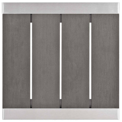 Shore Aluminum 7-Piece Patio Conversation Set - Silver Gray by Modway Conversation Set Modway 