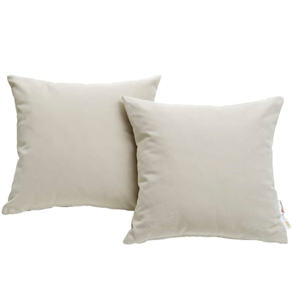 Summon 2 Piece Outdoor Patio Sunbrella Pillow Set in Beige by Modway Pillow Modway 